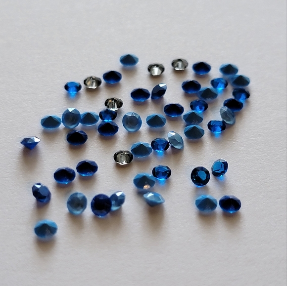 Origami Owl Stardust 5mm Crystals - mixed lot of blues (50 total) - Picture 1 of 3